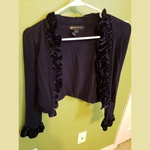 INC navy blue shrug
